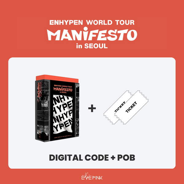 ENHYPEN (엔하이픈) - WORLD TOUR MANIFESTO in SEOUL (DIGITAL CODE + POB)