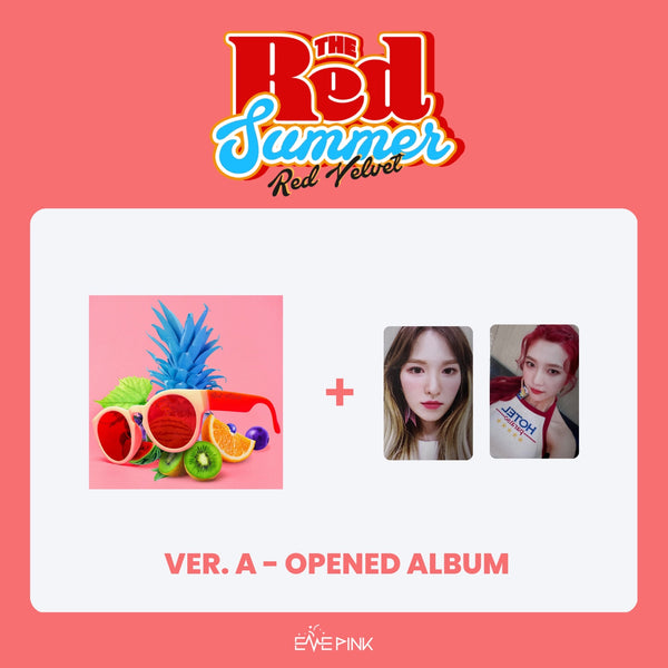 RED VELVET (레드벨벳) SUMMER MINI ALBUM - [The Red Summer] (B PHOTOCARD VER : OPENED ALBUM)