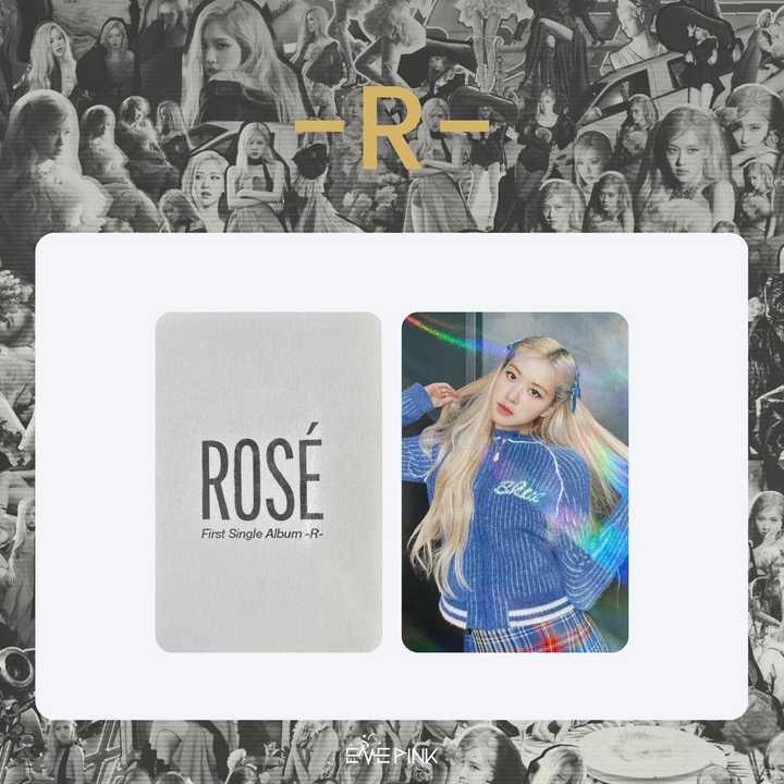 Rosé (로제) - [-R-] : (OFFICIAL HOLOGRAM PHOTOCARD)