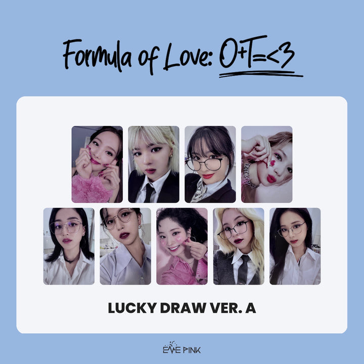 TWICE (트와이스) - [Formula of Love: O+T=<3] : (OFFICIAL LUCKY DRAW PHOTOCARD / A VER)