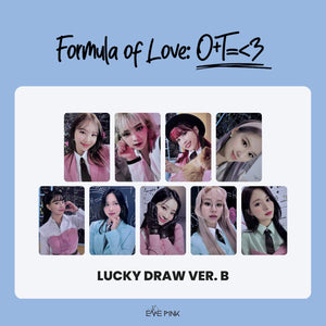 TWICE (트와이스) - [Formula of Love: O+T=<3] : (OFFICIAL LUCKY DRAW PHOTOCARD / B VER)