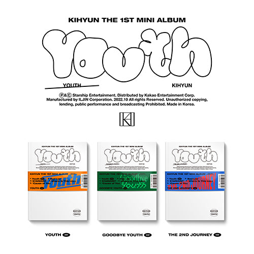 KIHYUN (기현) 1ST MINI ALBUM - [YOUTH]