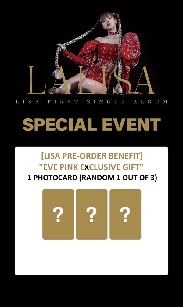 LISA (리사) 1ST SINGLE ALBUM - [LALISA] (+ Exclusive Photocard)