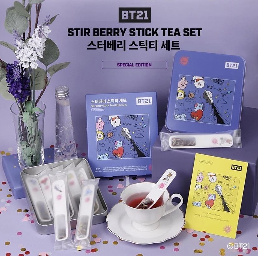 BT21 - Stir Berry Stick Tea Set