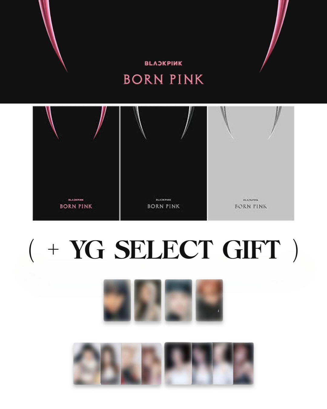 YG SELECT & KPOP MERCH Exclusive Benefit] BLACKPINK - BORN PINK 2nd A