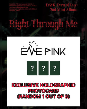 DAY6 : Even of Day (데이식스) 2ND MINI ALBUM - [Right Through Me] (+ Holographic Photocard)