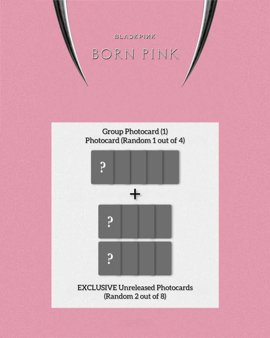 BLACKPINK (블랙핑크) 2ND ALBUM - [BORN PINK] (DIGIPACK ver.) (+ EXCLUSIVE PHOTOCARDS)